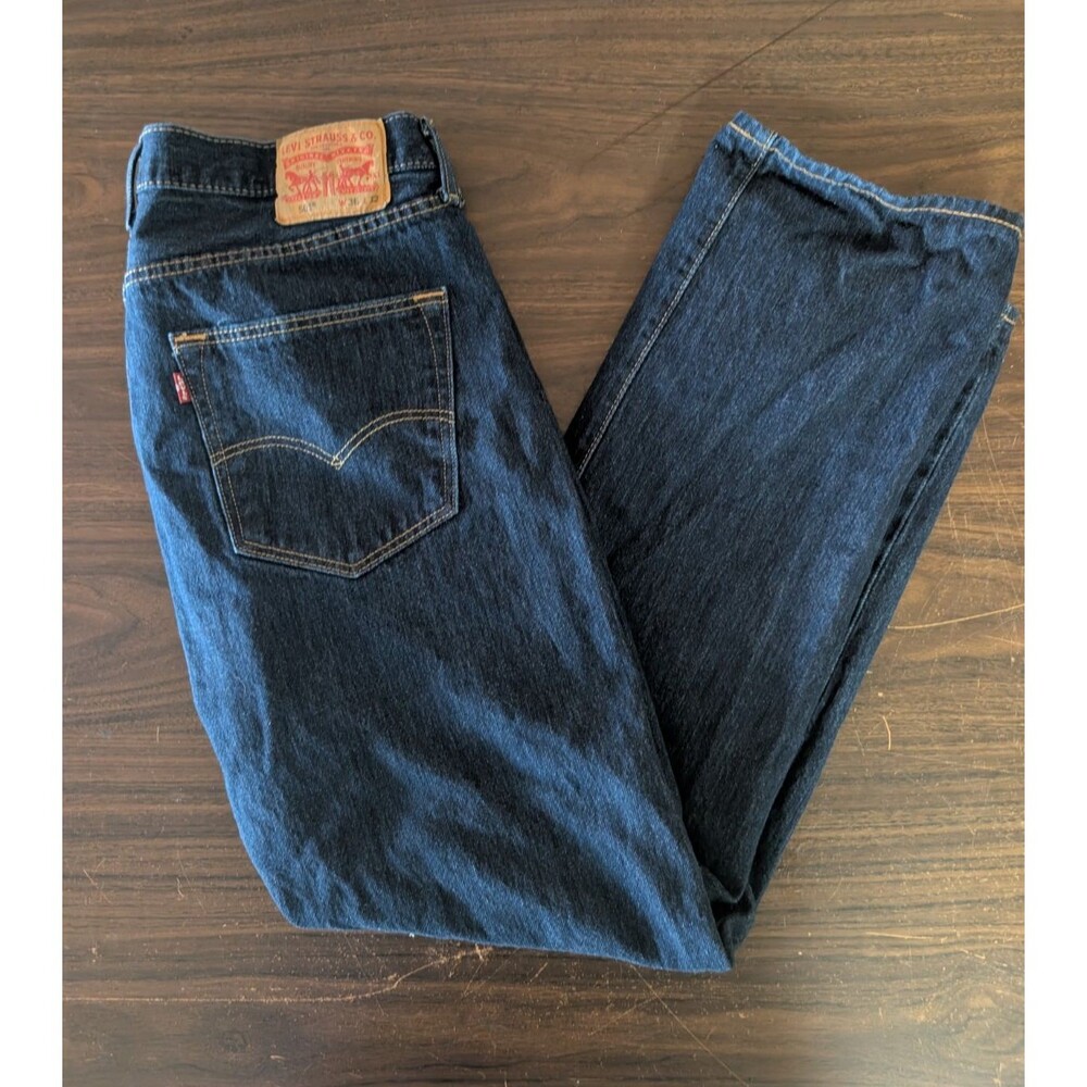 Levi's 501 Original Fit Jeans Men's Size W36 L32 Dark Wash Straight Leg